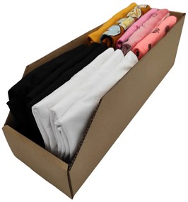 Úložné boxy na oblečenie, organizéry do skrine EKO KARTON 15x47 cm