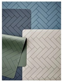 Sivé silikónové prestieranie Södahl Tiles, 33 x 48 cm