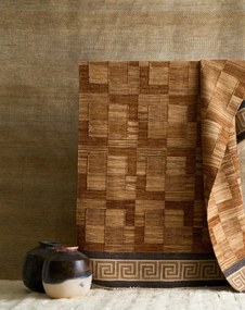 Diamond Carpets India, Ručne viazaný kusový koberec Greta Roma DE 2254 Multi Colour, 80x150, hnedá, chodba / predsieň