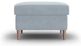 Svetlomodrá zamatová podnožka Kyoto – Cosmopolitan Design