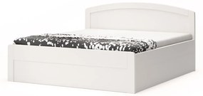 BMB MARIKA ART - masívna buková posteľ s úložným priestorom 200 x 200 cm, buk masív