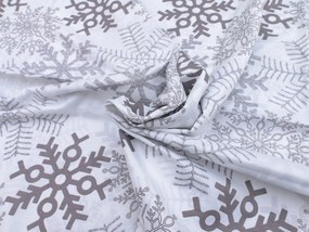 Bavlnené obliečky SNOWFLAKES biele Rozmer obliečky: 70 x 90 cm | 140 x 200 cm