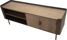 Hnedý TV stolík z jedlového dreva 150x58 cm Toronto – Mauro Ferretti