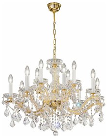 Kolarz 3149.88+4.3.KoT - Krištáľový luster MARIA LOUISE 12xE14/40W/230V 24K zlato