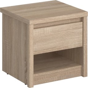 Nočný stolík 1S, dub sonoma, NORTY TYP 13