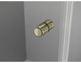 Mexen Mist-F T, 1-krídlový skladací sprchový kút pravý 120 x 70 cm, číre sklo, zlatý lesklý profil, 8A6T-120-070-50-00-P