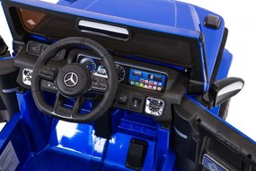 Detské elektrické autíčko Mercedes G63 AMG lakované - modré