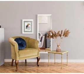 Nástenné zrkadlo v bielom ráme Styler Parisienne, 47 x 147 cm