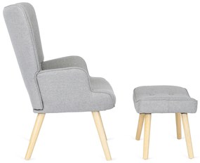 PROXIMA.store - Moderné kreslo LOZANO 2 FARBA: sivá