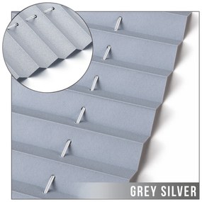 Dekodum Neinvazívna termoizolačná plisovaná roleta grey silver Šířka (cm): 52