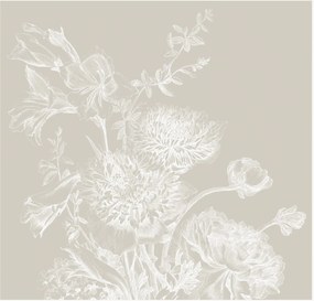 Vliesová tapeta Engraved Flowers