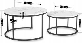 PROXIMA.store - Set dizajnových stolíkov DAFNE VEĽKOSŤ: MINI