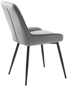 Sivá jedálenská stolička Milton – Unique Furniture