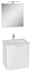 Kúpeľňová zostava s umývadlom VitrA Mia 56,5x62,5x44,5 cm biela lesk MIASETPR60B