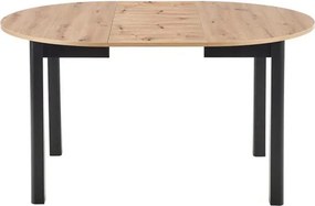 Rozkladací jedálenský stôl 102-142 cm Ralllon (čierna) (pre 4 6 osôb). Vlastná spoľahlivá doprava až k Vám domov. 1048881