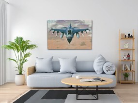 Gario Diamantové maľovanie Stíhačka Rozmery: 60 x 40 cm, Rámovanie: S vnútorným rámom, Diamanty: Štvorcové
