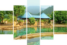 Obraz - Shanghai hotel park (150x105 cm)