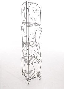 Kovová polica regál Irm - Bronzová