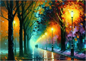 Obraz - Nočná prechádzka (70x50 cm)