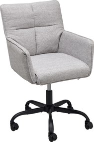 XXXLutz OTOČNÁ STOLIČKA, vzhľad ľanu, svetlosivá MID.YOU - Online Only kancelárie - 001884004901