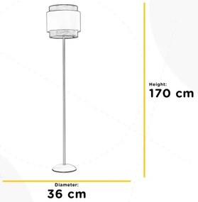 ONLI - Stojacia lampa LICIA 1xE27/22W/230V