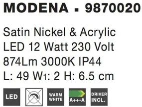 Nástenné svietidlo Modena 2
