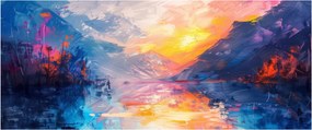 Obraz - Maľba krajiny (120x50 cm)