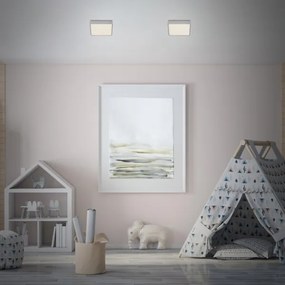 Briloner 7076-414 -LED Stropné svietidlo STAR SKY LED/11W/230V 15x15 cm strieborná