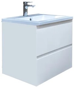 Kúpeľňová skrinka s umývadlom SAT B-Way biela lesk BWAY260WU, 1 ks