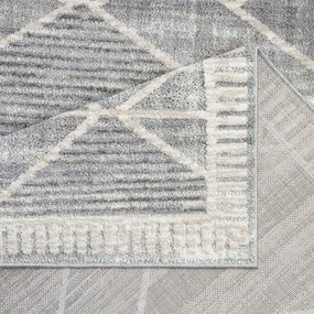 Dekorstudio Moderný koberec do obývačky FLAIR 178 - sivý Rozmer koberca: 80x150cm
