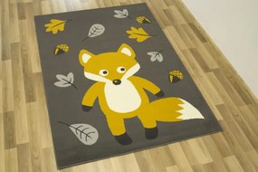 Detský koberec Kids 534431/89915- Lišiačik, hnedý