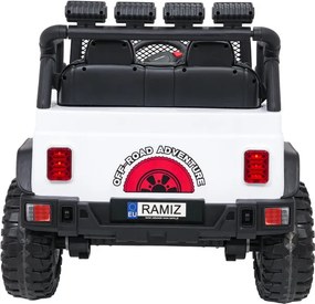 Elektrické autíčko Jeep BEAST 4x4 biele