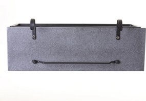 Balkónový hrantík BENNO, vláknocement, šírka 62 cm, sivý