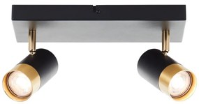 Brilliant - LED bodové svietidlo VIGOLO 2xGU10/5W/230V čierna/zlatá