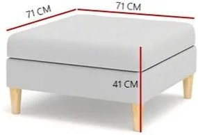 Taburetka OSLO čiernej farby 71 cm