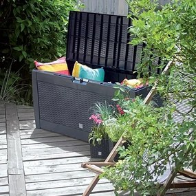 Záhradný box, 310 l, tmavo hnedá