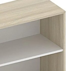 Skriňa nízka otvorená FUTURE, 800 x 400 x 710 mm, dub