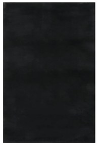 Umývateľný koberec mäkký huňatý 200x290 cm protišmykový čierny