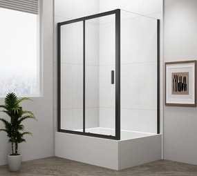Polysan Polysan, DEEP BLACK sprchová bočná stena 750x1650mm, číre sklo, MD3116B