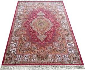 DY Prémiový koberec s exkluzívnym vzorom Pers 03 - červená Rozmer: 200x300 cm