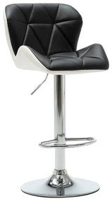 Barová stolička čierna umelá koža 249670