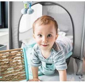 BabyOno - Cestovná postieľka BASIC sivá