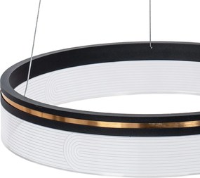 Toolight Toolight, LED závesné svietidlo 40cm APP1191-CP, čierna-zlatá, OSW-40022