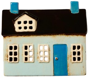 Ib Laursen Keramický svietnik Nyhavn Blue Door