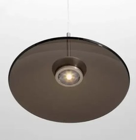 LED stmievateľný nikel-hnedý moderný luster Esti