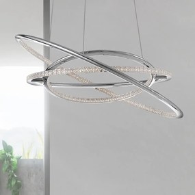 LED luster Livorno 60 Chrome