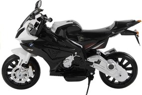 LEAN CARS Elektrická motorka pre deti BMW S1000RR strieborná trojkolesová