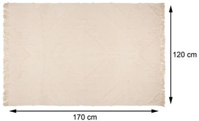 Koberec Ivory, 120x170 cm, krémová