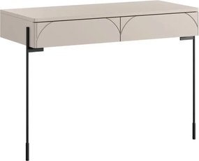 Toaletný stolík Sonatia 100 cm s dvoma zásuvkami - kašmír