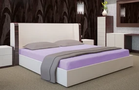 Dekorstudio Prestieradlo Jersey s gumičkou svetlo fialové PRZJ17 Rozmer plachty: 180x200cm